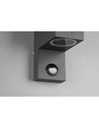 Applique Squadrata Esterno Doppia Emissione Sensore Movimento Roya Antracite IP44 Trio Lighting - Samnite