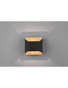 Applique Moderna Biemissione Led Arino Nero Trio Lighting