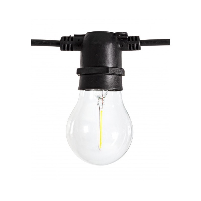 Catena luci esterno Bright 10 LED Trasparenti 8,4m - Samnite