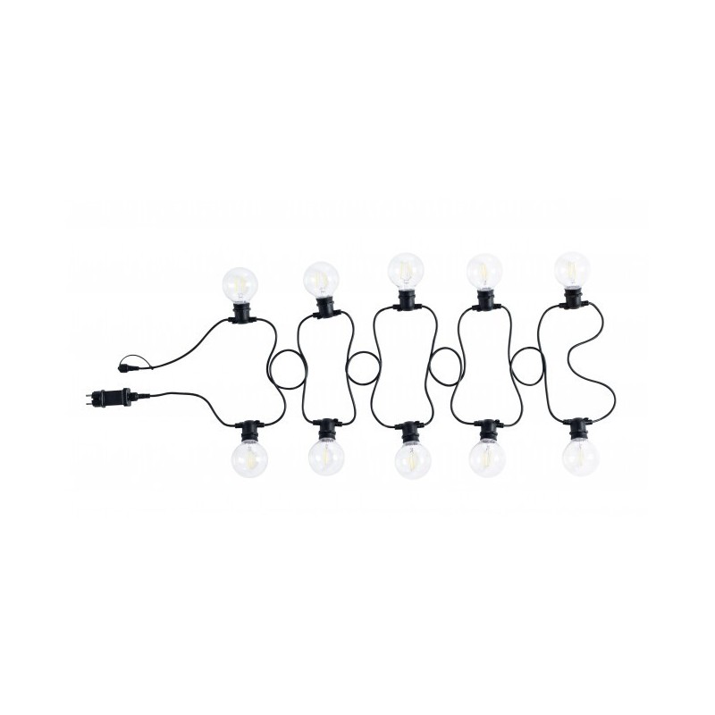 Catena luci esterno Brillant 10 led Trasparenti 8.4m - Samnite