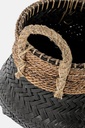 Cesto Deco Priscilla Nero S - Samnite
