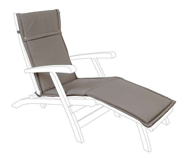 Cuscino lettino in tessuto sfoderabile cioccolato Poly - Samnite