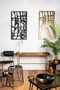 Decorazione Parete Zaira Nero 60X110   - Samnite