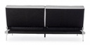 Divano Letto 3 Posti Leon Grigio Chiaro in tessuto L190 cm - Samnite
