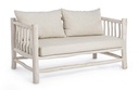 Divano con cuscini Sahel in legno teak - Samnite