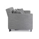Divano letto due posti CLAYTON Grigio 166x88x h84 cm - Samnite