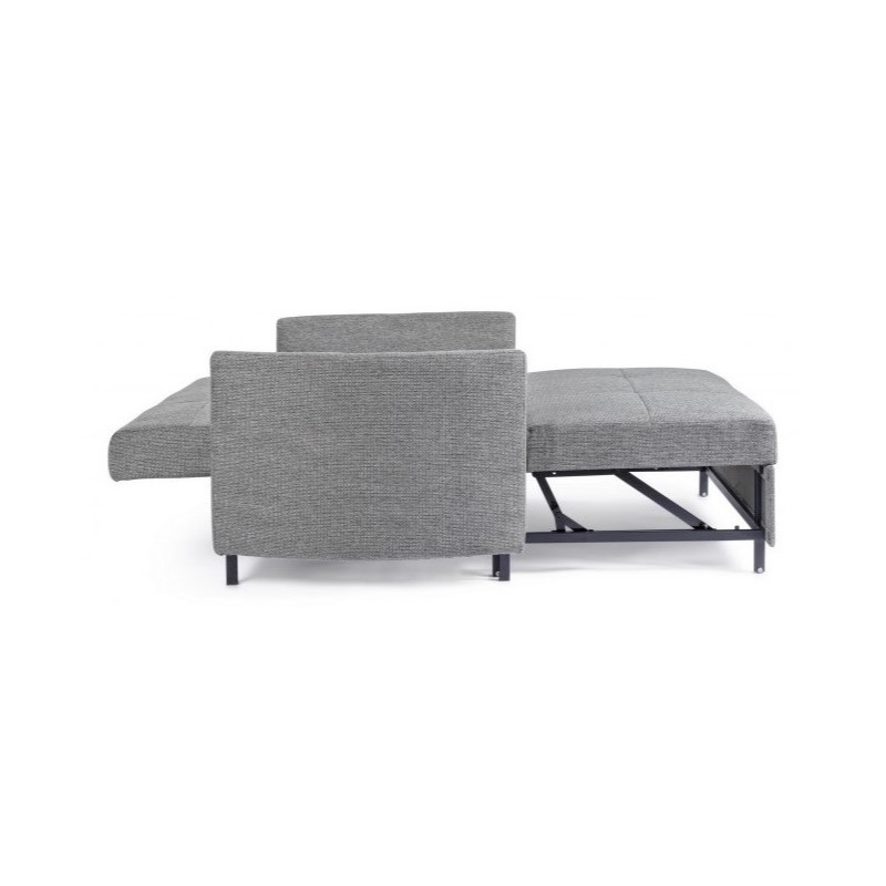 Divano letto due posti CLAYTON Grigio 166x88x h84 cm - Samnite