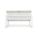 Divano per esterno due posti Bianco MERRIGAN 134x78x h84 cm - Samnite
