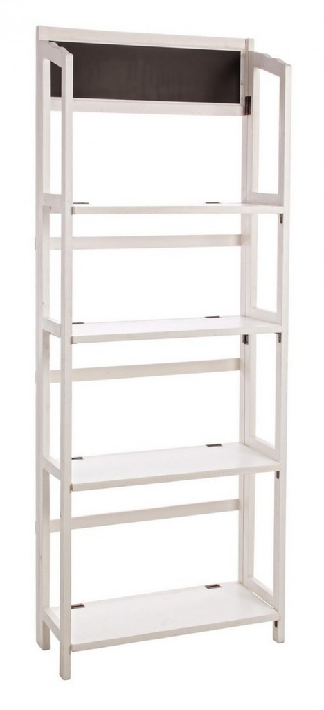 Espositore 4 piani rettangolare bianco 70x29,5x190h cm - Samnite