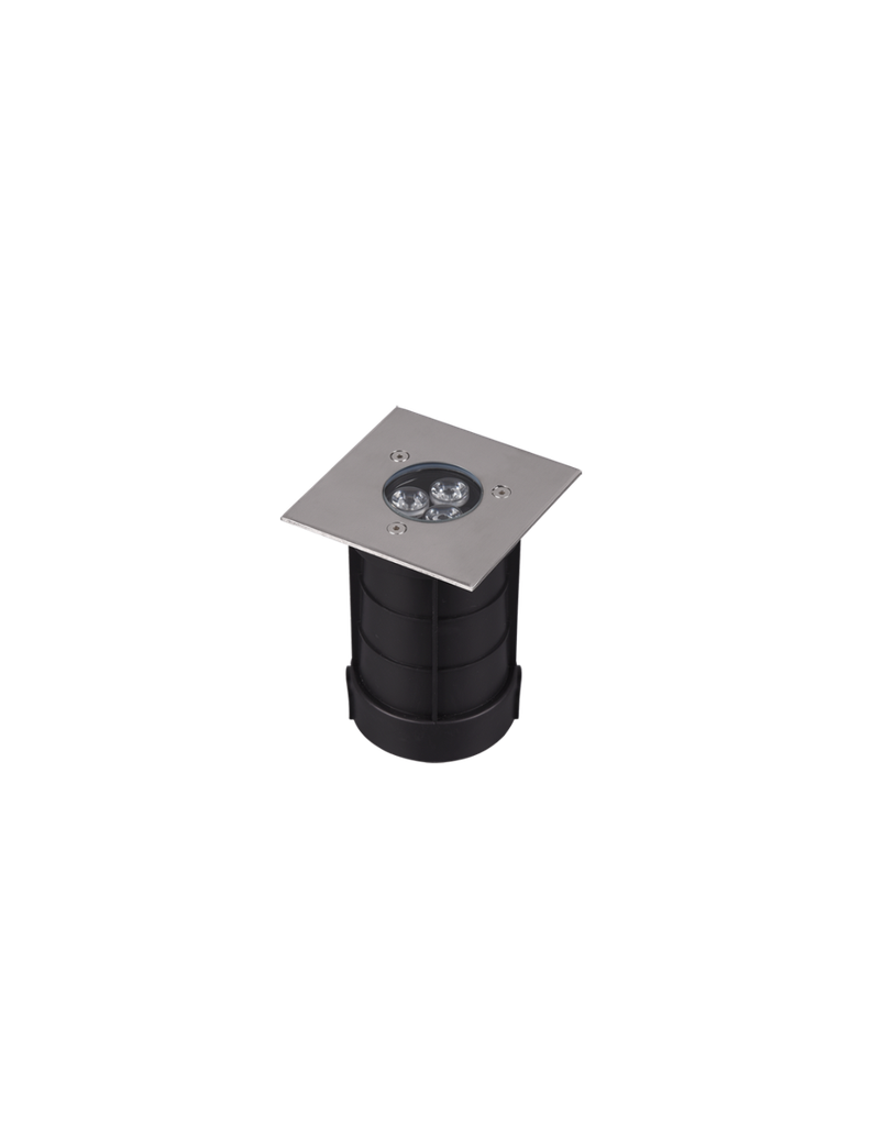 Faretto Led Da Incasso Calpestabile IP65 Nichel Belaja 11x11 cm Trio Lighting - Samnite