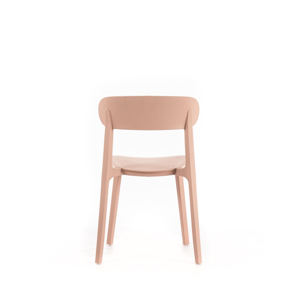  Sedia in polipropilene rosa antico 48x577,5h cm - Samnite