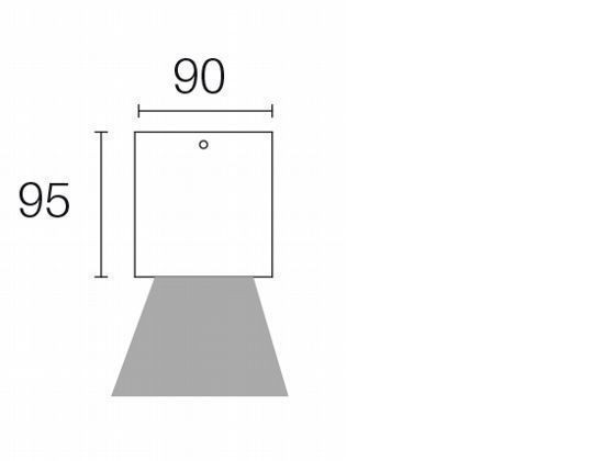 Faretto Plafone 6W Led 3000K  linea lula  grafite - Samnite