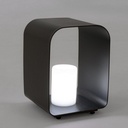 Lampada Led in alluminio Ridley antracite 35h cm - Samnite