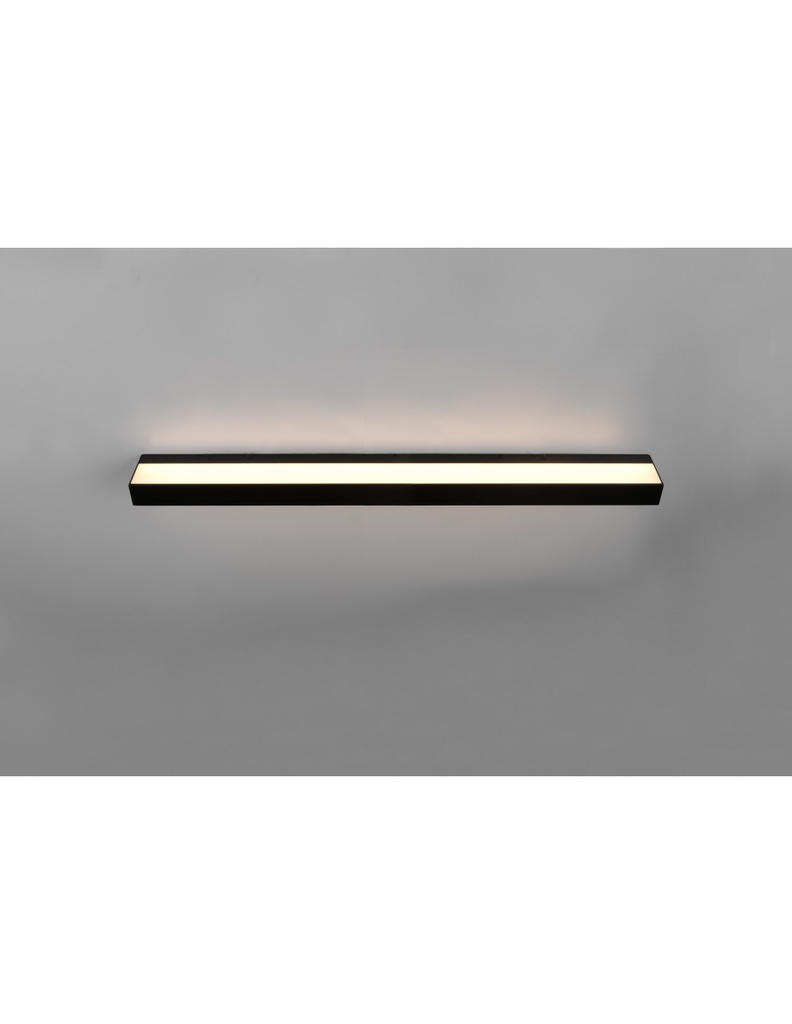 Lampada Specchio Bagno Doppia Emissione Led 13w Rocco Nero IP44 Trio Lighting - Samnite