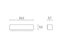 App.Segna Passo 9W Led 4000K  linea unit  bianco - Samnite