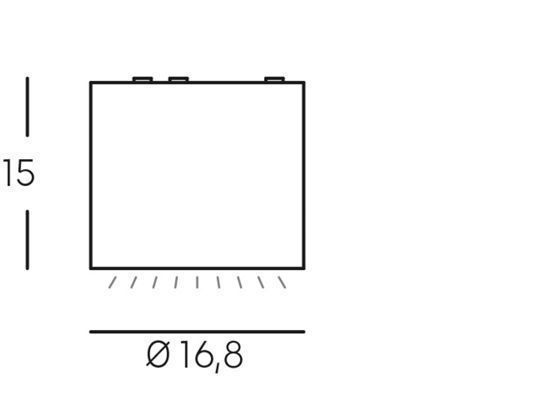 Lampada da soffitto in alluminio pressofuso con diffusore in vetro trasparente - 40W, 4240 lumen grafite - Samnite
