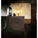 Lampada da tavolo stile moderno  ottone lucido cm 25 h - Samnite