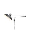 Applique 1xE27 Bolder Nero Orientabile L35 cm Trio Lighting - Samnite