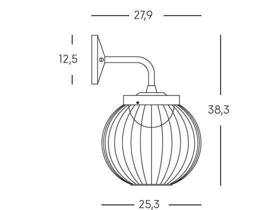 Applique 20W Led 4000K  linea cage  bianco - Samnite