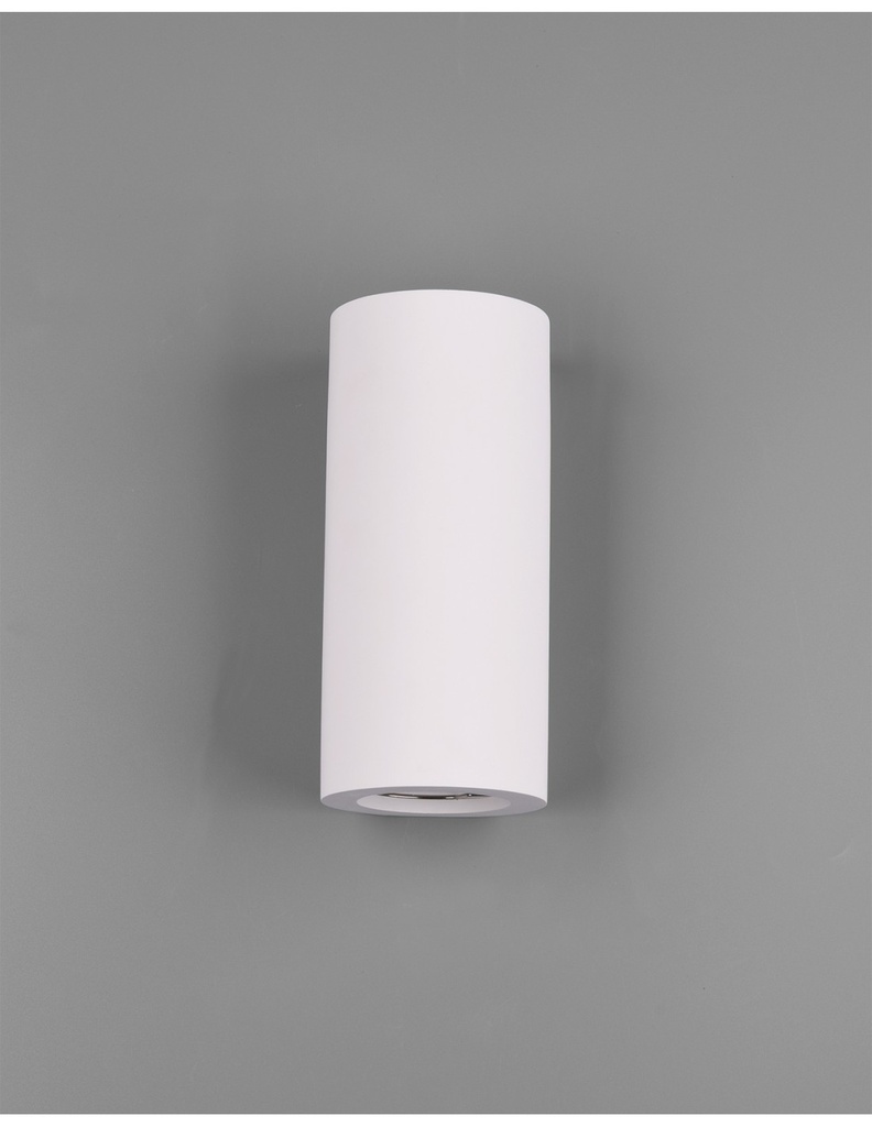 Applique 2xGU10 Cilindro Gesso Biemissione Zazou Bianco Trio Lighting - Samnite