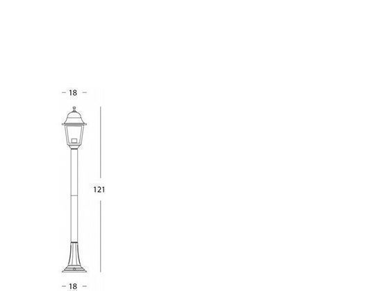 Lampada da terra in alluminio pressofuso con diffusori in vetro trasparente biancoargento - Samnite
