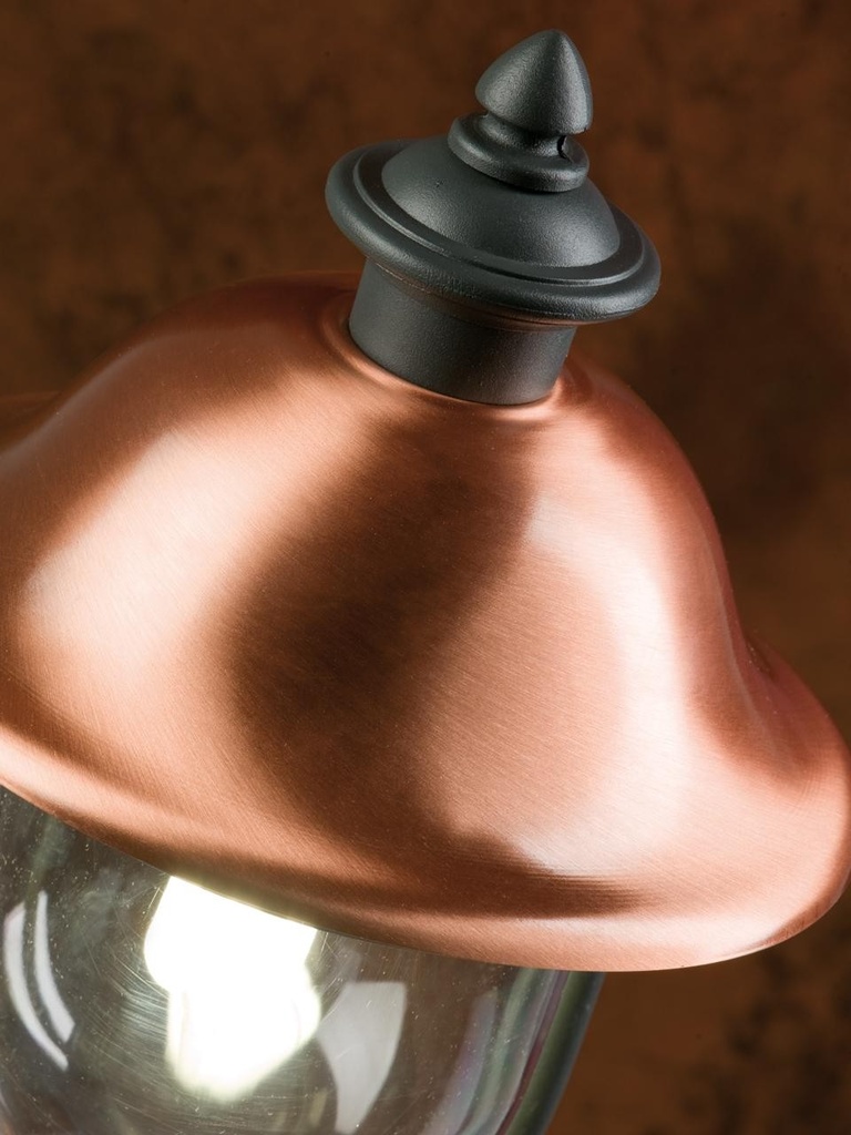 Applique In Alto E27  linea rustica  grigiorame - Samnite