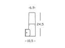 Applique In Alto E27  linea stem  grafite - Samnite