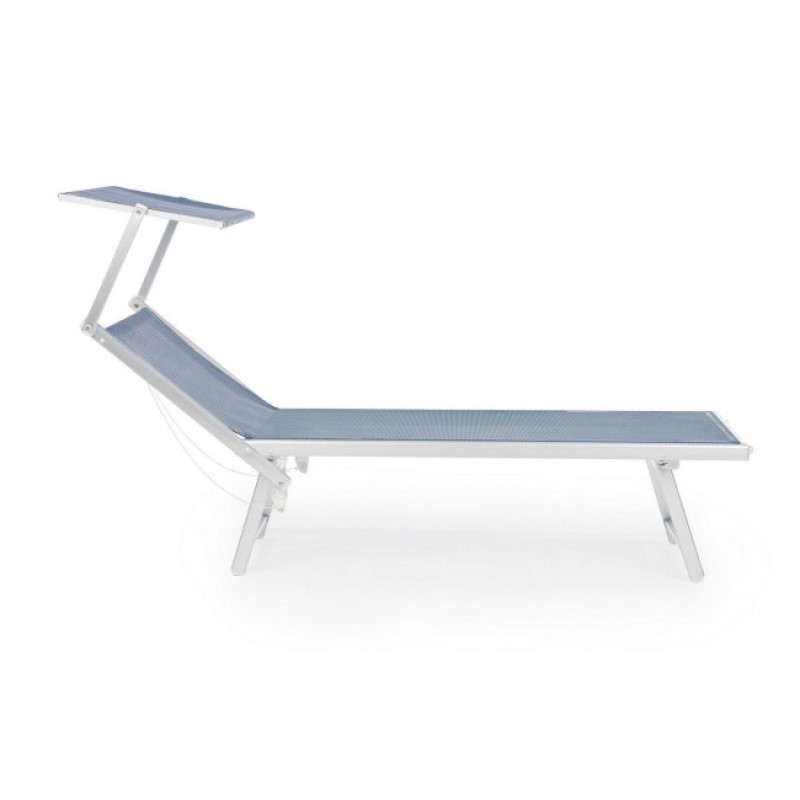 Lettino Cross in alluminio pieghevole blu - Samnite