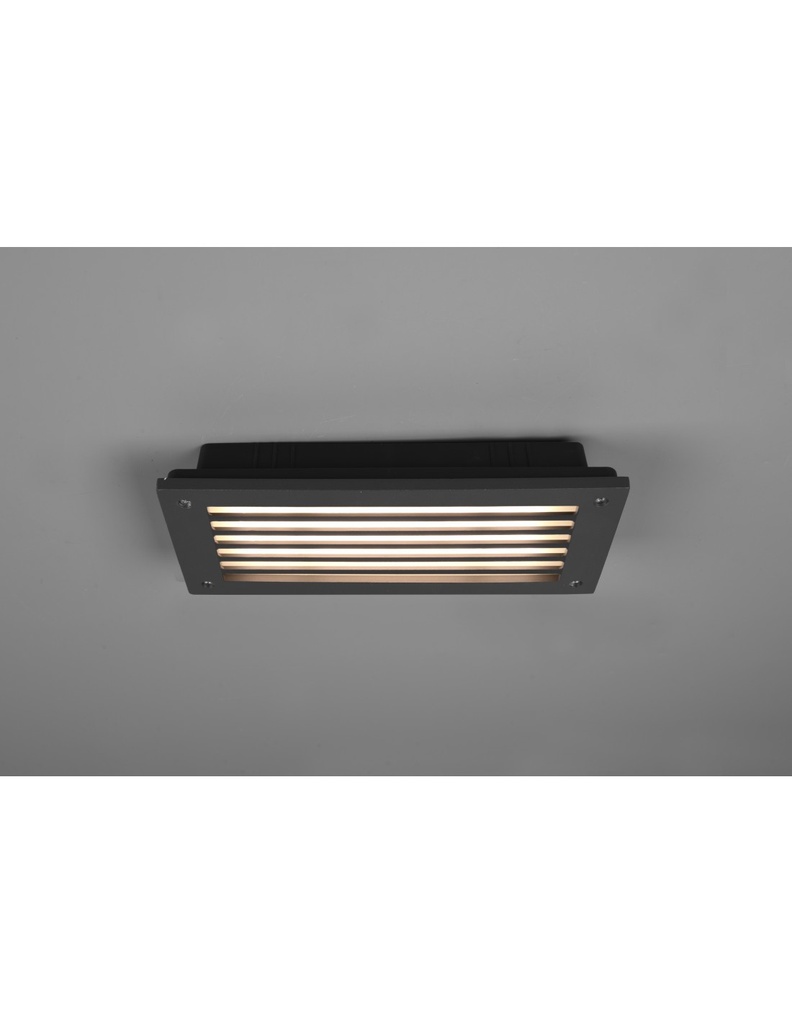 Applique Led Segnapasso Per Esterno Hardey Alluminio Antracite Trio Lighting - Samnite