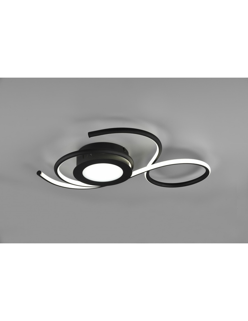 Applique Plafoniera Nera Design Moderno Led Dimmer Jive Trio Lighting