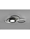 Applique Plafoniera Nera Design Moderno Led Dimmer Jive Trio Lighting