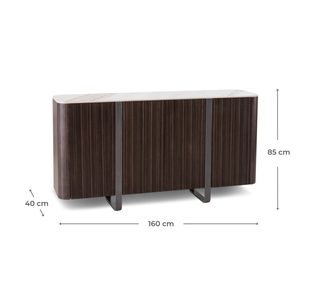 Madia 4 ante 160 x 40 x H 85 cm - Samnite