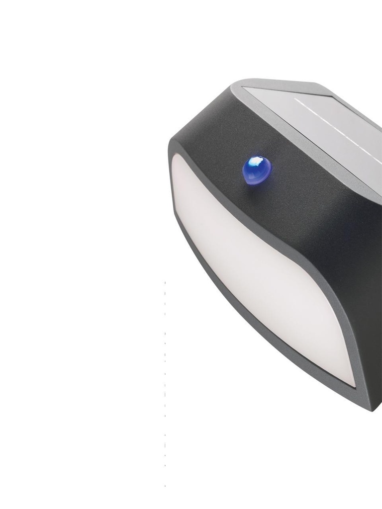 Applique Solare 1,7W Led 4000K  linea sunny  grafite - Samnite