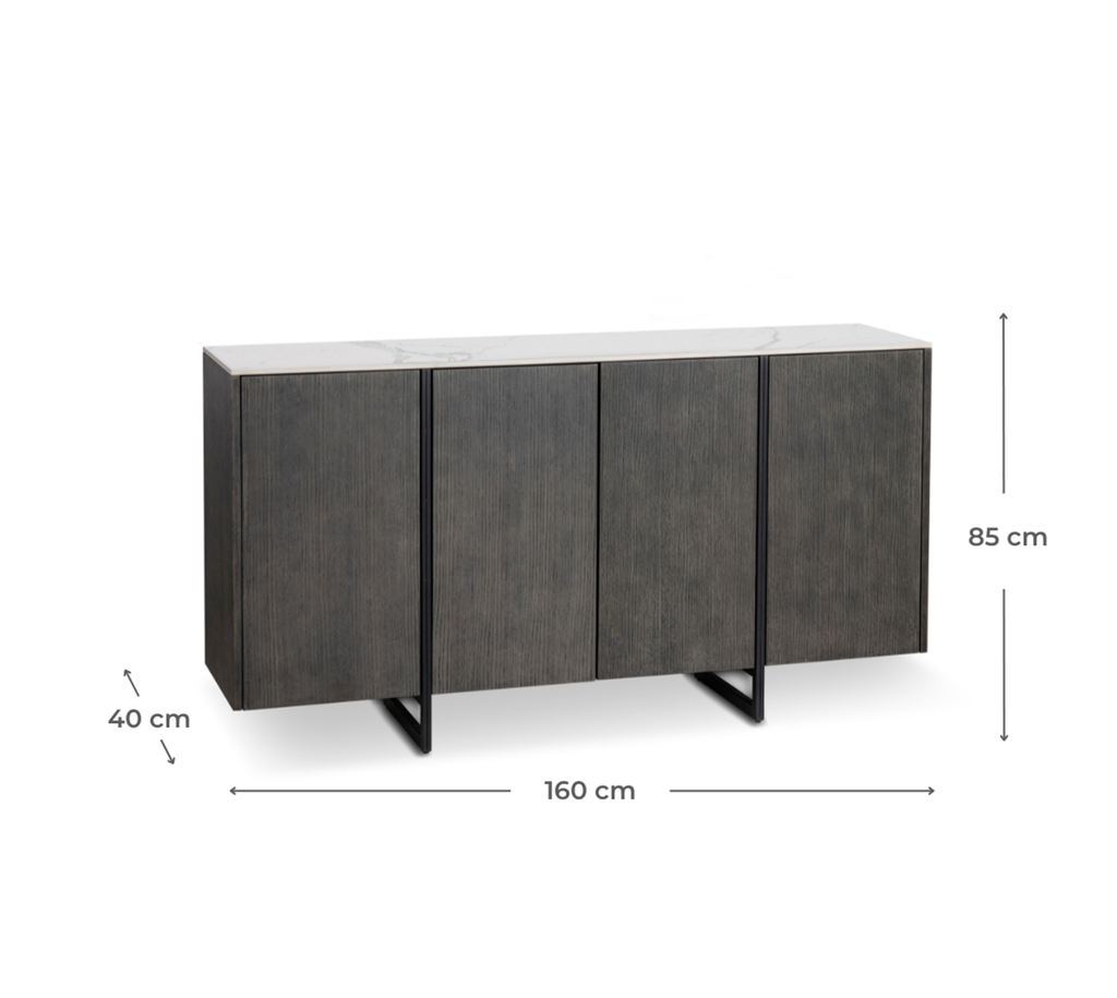 Madia 4 ante 160 x 40 x H 85 cm - Samnite