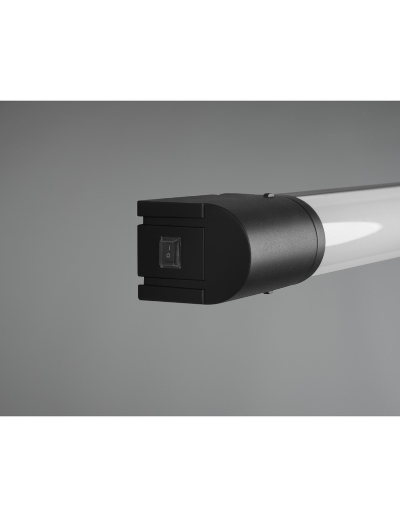 Applique Specchio Bagno Piera Led 8w IP44 Bordo Nero Trio Lighting - Samnite