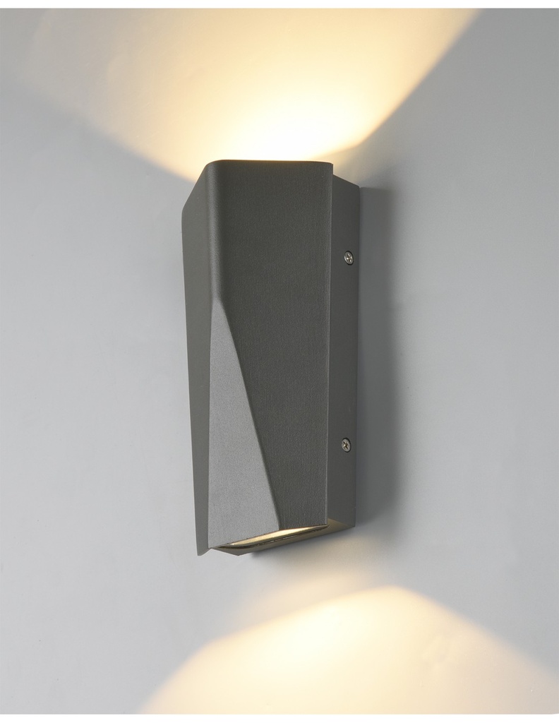 Applique Tay Led IP65 Antracite Doppia Luce Trio Lighting - Samnite