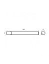 Applique Rettangolare Bianca Specchio Bagno Led Garona IP44 ACB