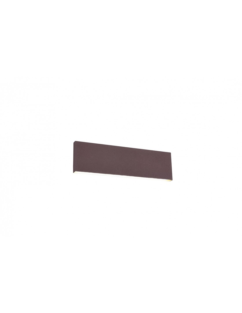 Applique Rettangolare Concha Ruggine Doppia Emissione Led Trio Lighting