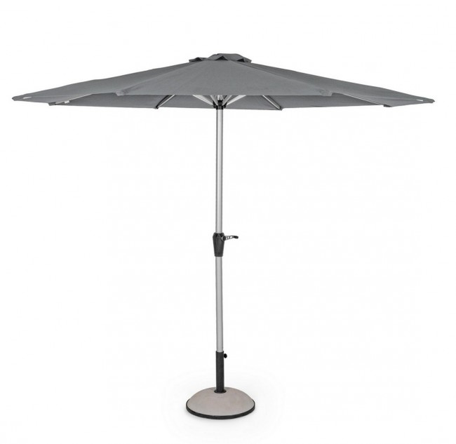 Ombrellone Vienna in alluminio Grigio scuro - Samnite