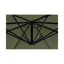 Ombrellone da giardino con braccio a 360°Texas cm 300x h260 Antracite-Olive - Samnite