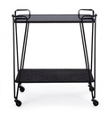 Carrello Zaira in metallo nero - Samnite