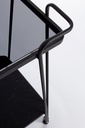 Carrello Zaira in metallo nero - Samnite