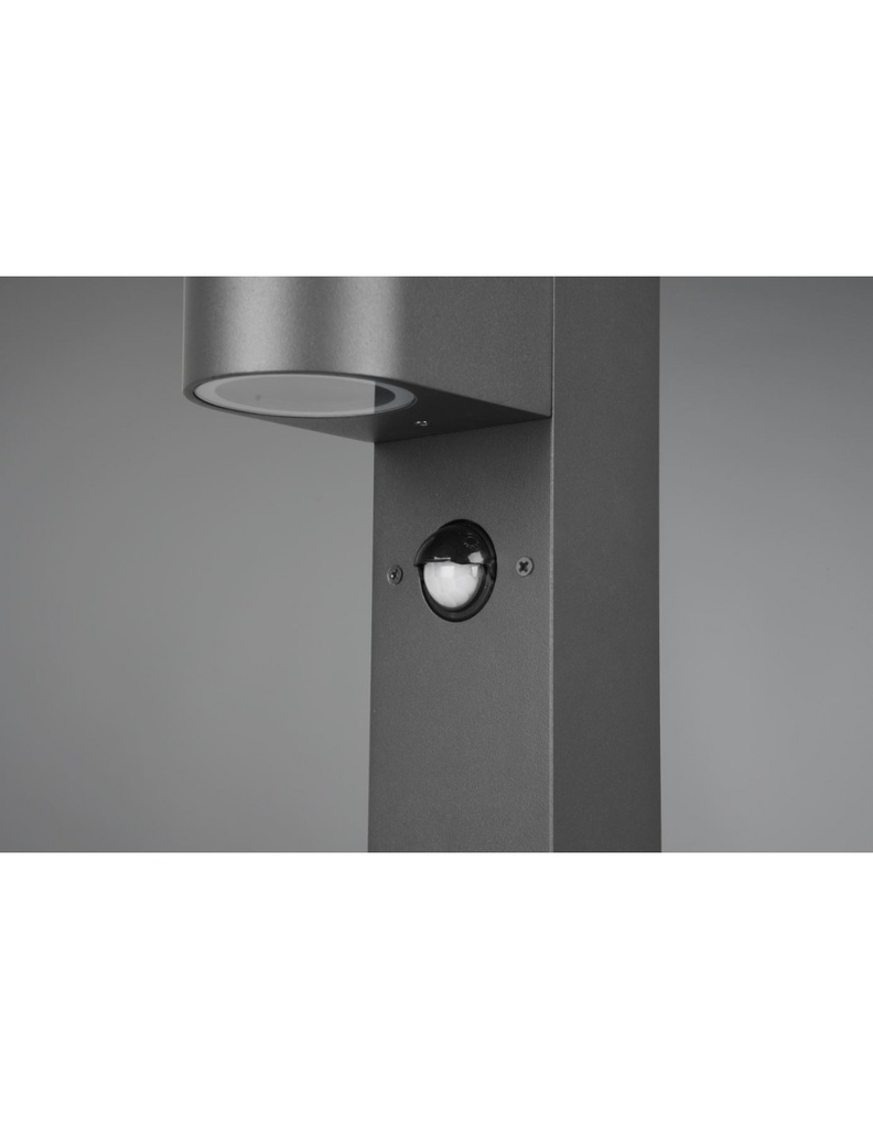 Palo Alto Giardino 1xGU10 Roya Antracite IP44 Sensore Movimento Trio Lighting - Samnite