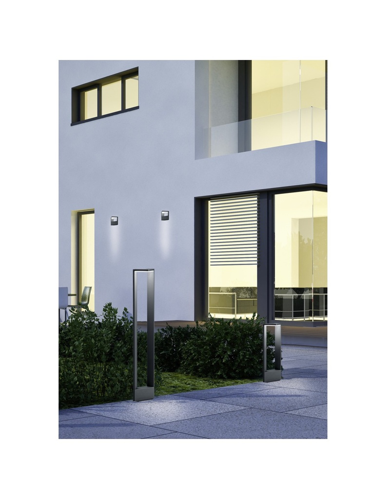 Palo Alto Led da Giardino Ganges H100 cm Antracite IP54 Trio Lighting - Samnite