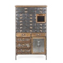 Cassettiera OFFICINA in acciaio e legno 132.5h cm - Samnite