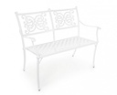 Panca Giglio bianco da esterno cm 110 x 59 x 85 h - Samnite