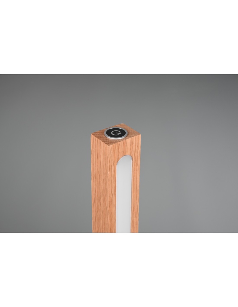 Piantana Bacchetta Legno Vintage Led Touch Bellari Trio Lighting - Samnite