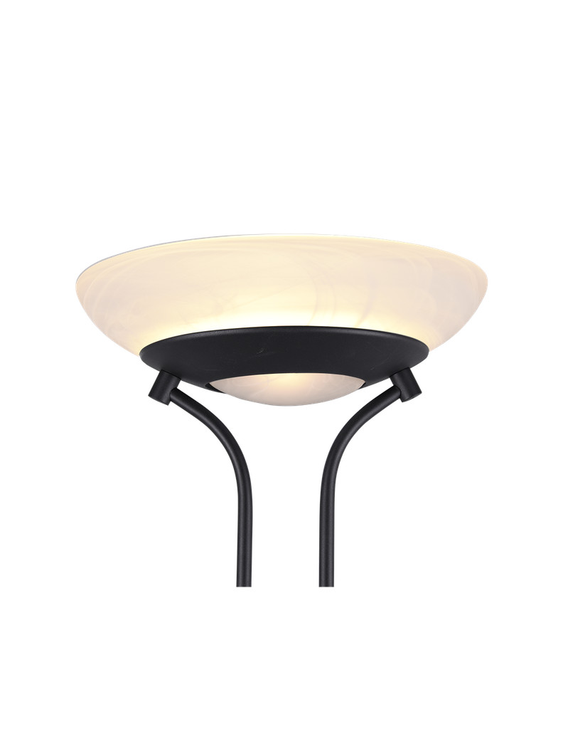 Piantana Led con Luce Spot da Lettura Orson Nero Trio Lighting - Samnite