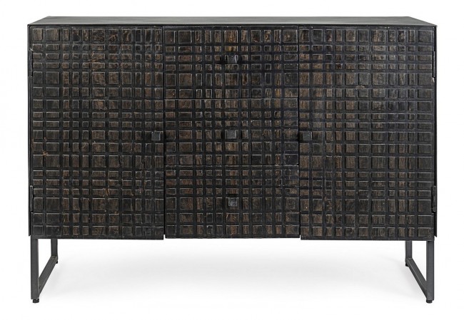 Credenza 2 ante e 3 cassetti Dorset stile industriale - Samnite