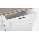 Credenza in MDF due ante due cassetti Bianca DOROTEA 84x39,5x h85 cm - Samnite